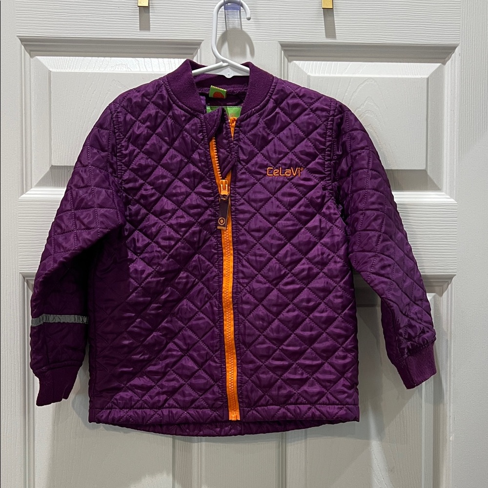 Purple Kids Jacket with Orange Accents